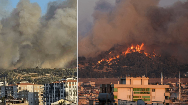 izmir bucada minibus yangini ormanlik alana sicradi havadan ve karadan mudahale suruyor YntrmAH6