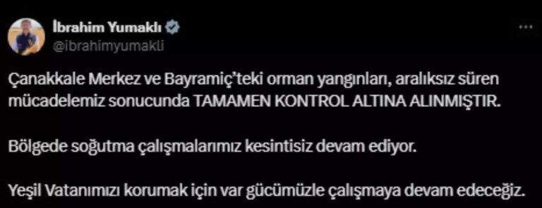 yanginlar kontrol altina alindi XL6952fX