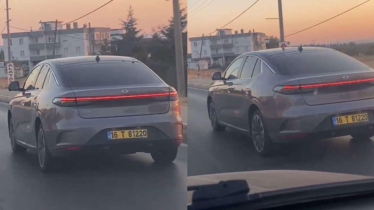 toggun yeni sedan modeli trafikte testlerde dikkat cekmisti BlABshgm